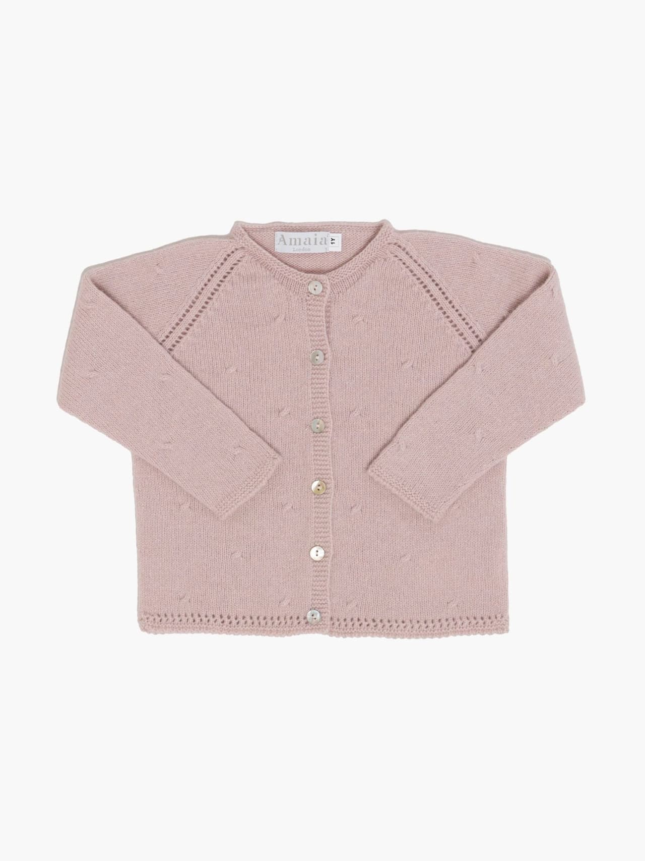 Light pink Puce cardigan Baby Clothing Amaia 3M   - Collagerie