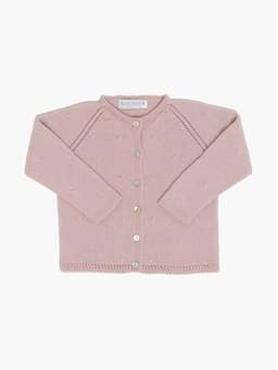 Light pink Puce cardigan Baby Clothing Amaia 3M   - Collagerie