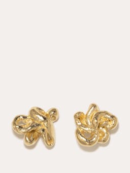 Sloppy Swirls gold vermeil earrings Earrings Completedworks    - Collagerie