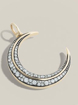 Crescent moon diamond pendant Jewellery & Watches Lucy Delius    - Collagerie