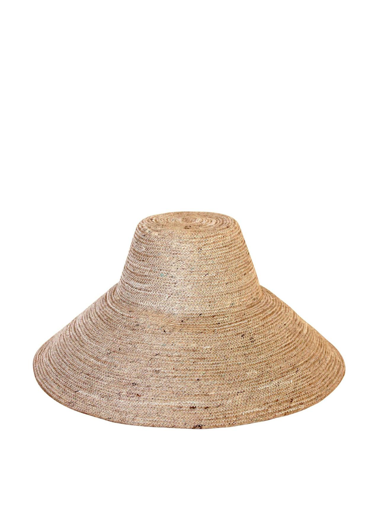 Riri jute handwoven straw hat in natural beige