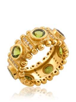 Roma Ring Green Rings Shyla Jewellery    - Collagerie