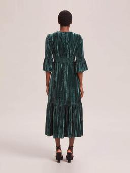 Dark green Daphne velvet maxi dress Dress Cefinn    - Collagerie