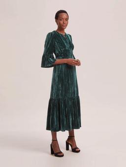 Dark green Daphne velvet maxi dress Dress Cefinn    - Collagerie