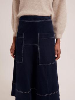 Navy Simone corduroy maxi skirt Skirt Cefinn    - Collagerie