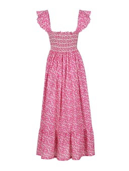 Rachel carson women's dress bizzy lizzy cotton lawn with elderflower hand smocking  Smock London    - Collagerie