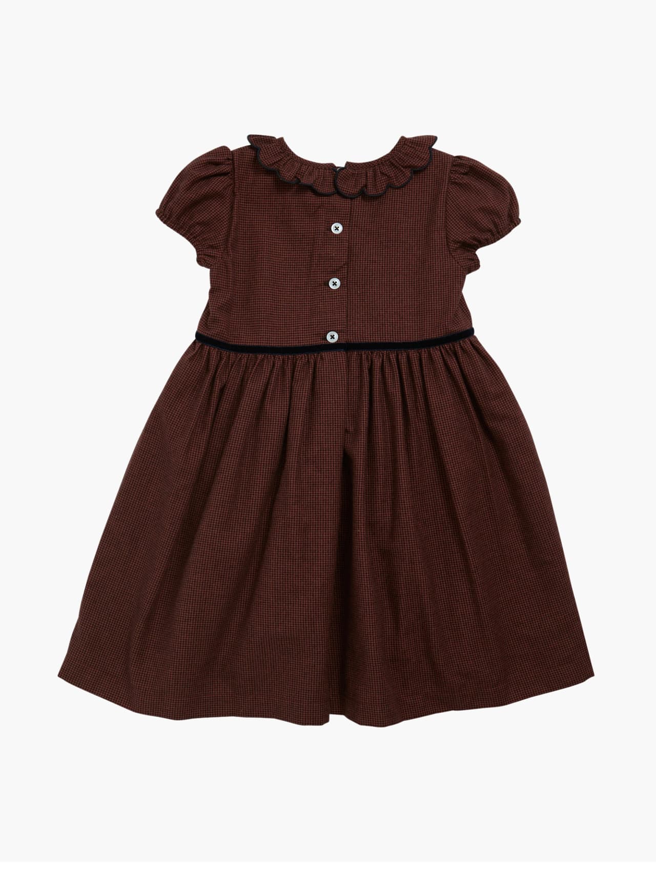 Burgundy Raisin scalloped dress Baby & Child Clothing Amaia    - Collagerie