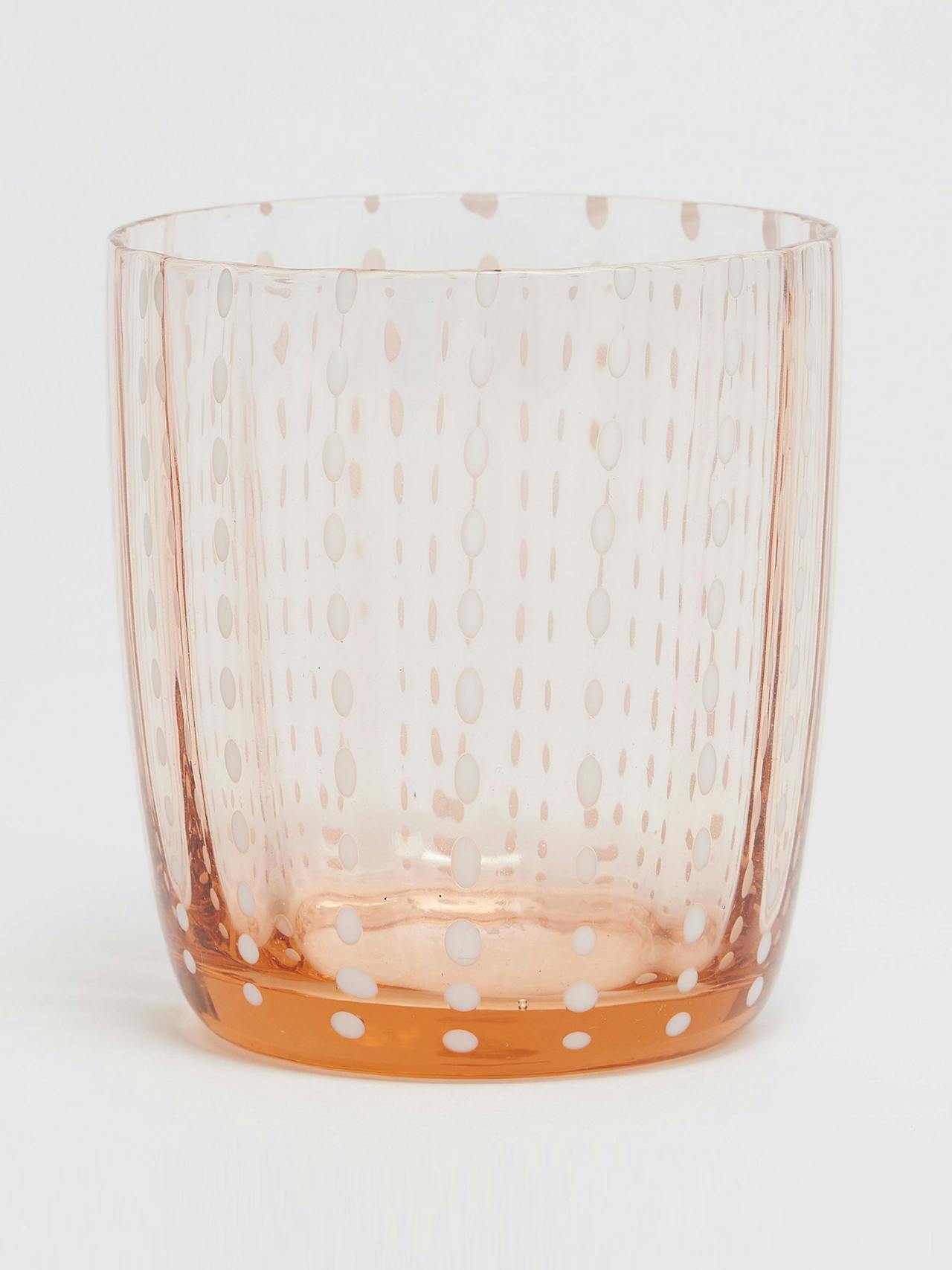 Speckled Rose Pink water glasses, set of 4