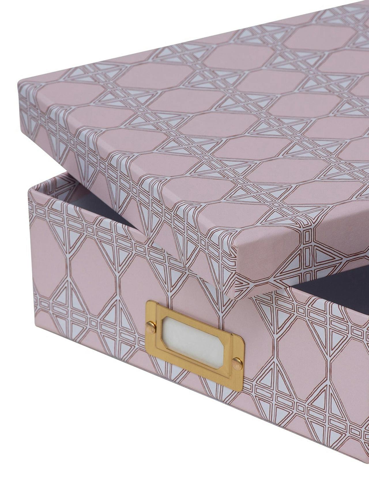 Romarong the pink pales lidded portfolio box  Dar Leone    - Collagerie