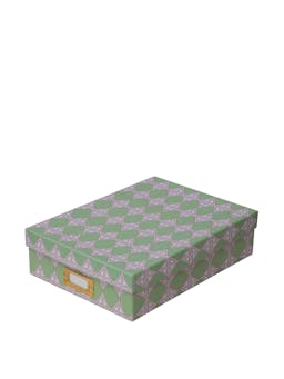 Romarong loko green lidded portfolio box  Dar Leone    - Collagerie