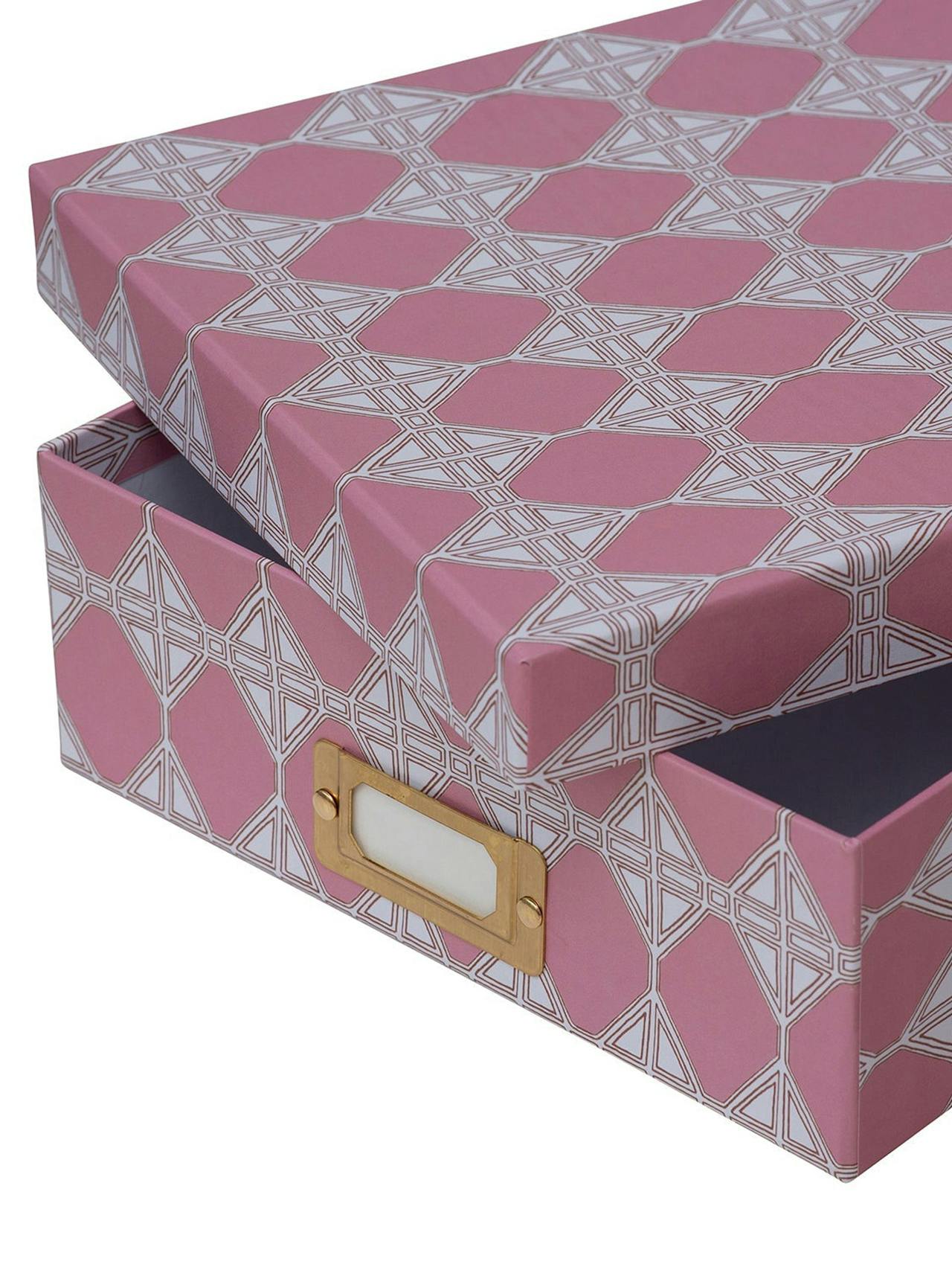 Romarong the pink deeps lidded portfolio box  Dar Leone    - Collagerie