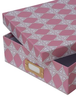 Romarong the pink deeps lidded portfolio box  Dar Leone    - Collagerie