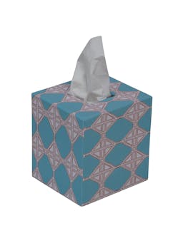 Romarong vai blue tissue box cover  Dar Leone    - Collagerie