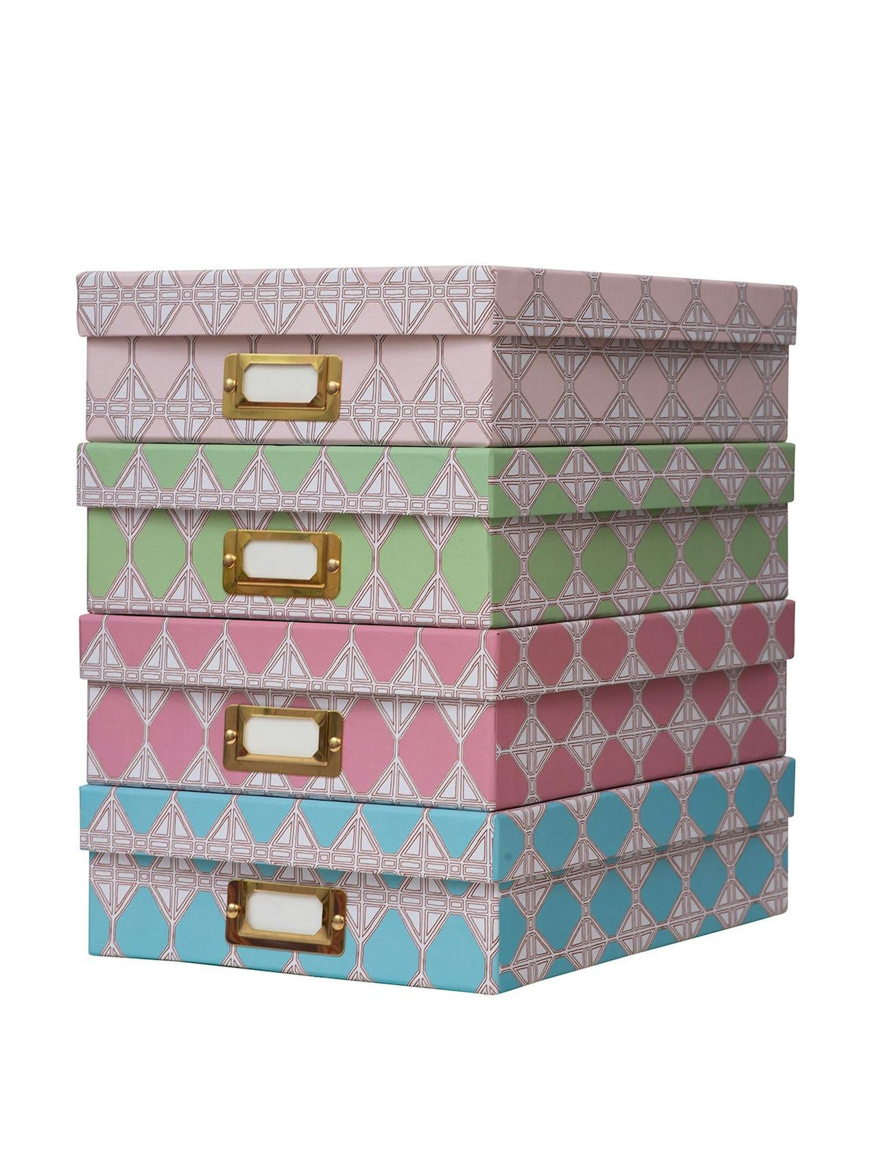 Romarong the pink deeps lidded portfolio box  Dar Leone    - Collagerie