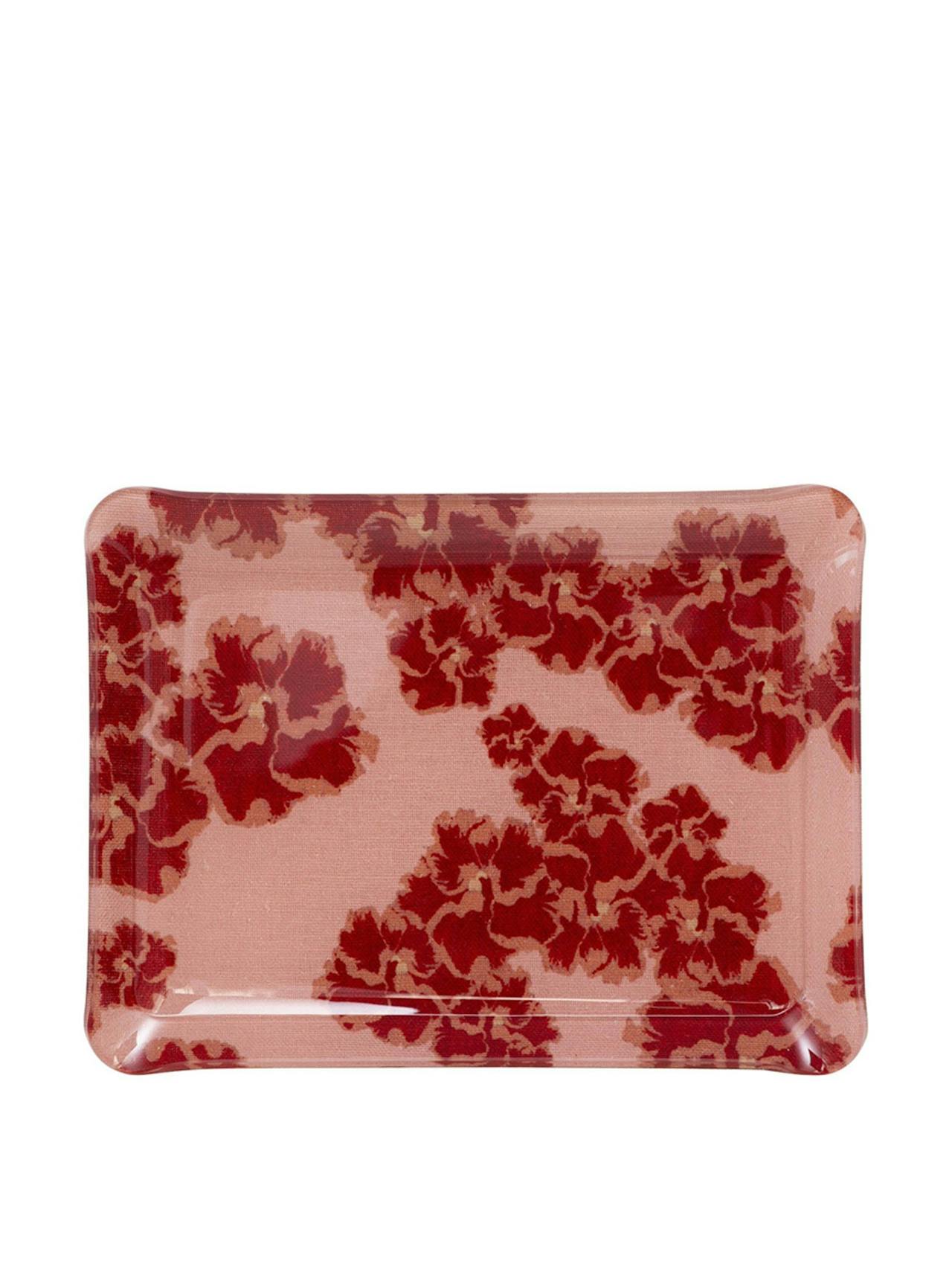 Rose mallow acrylic midi tray
