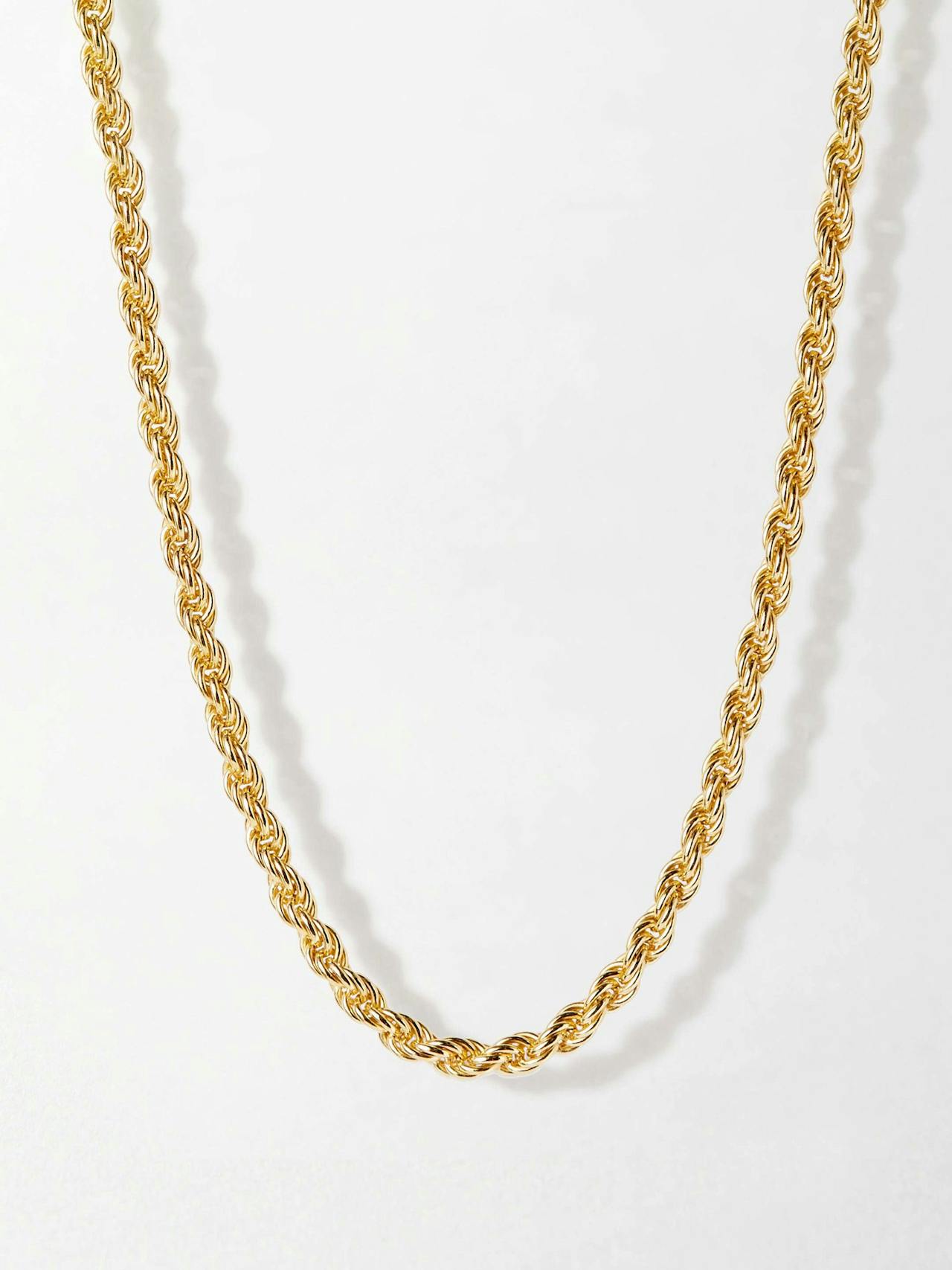 Chunky rope chain necklace