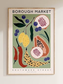 Borough Market fine art print  Rose England London    - Collagerie