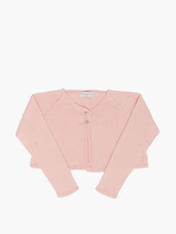 Rose cropped cardigan pink Baby & Child Clothing Amaia    - Collagerie