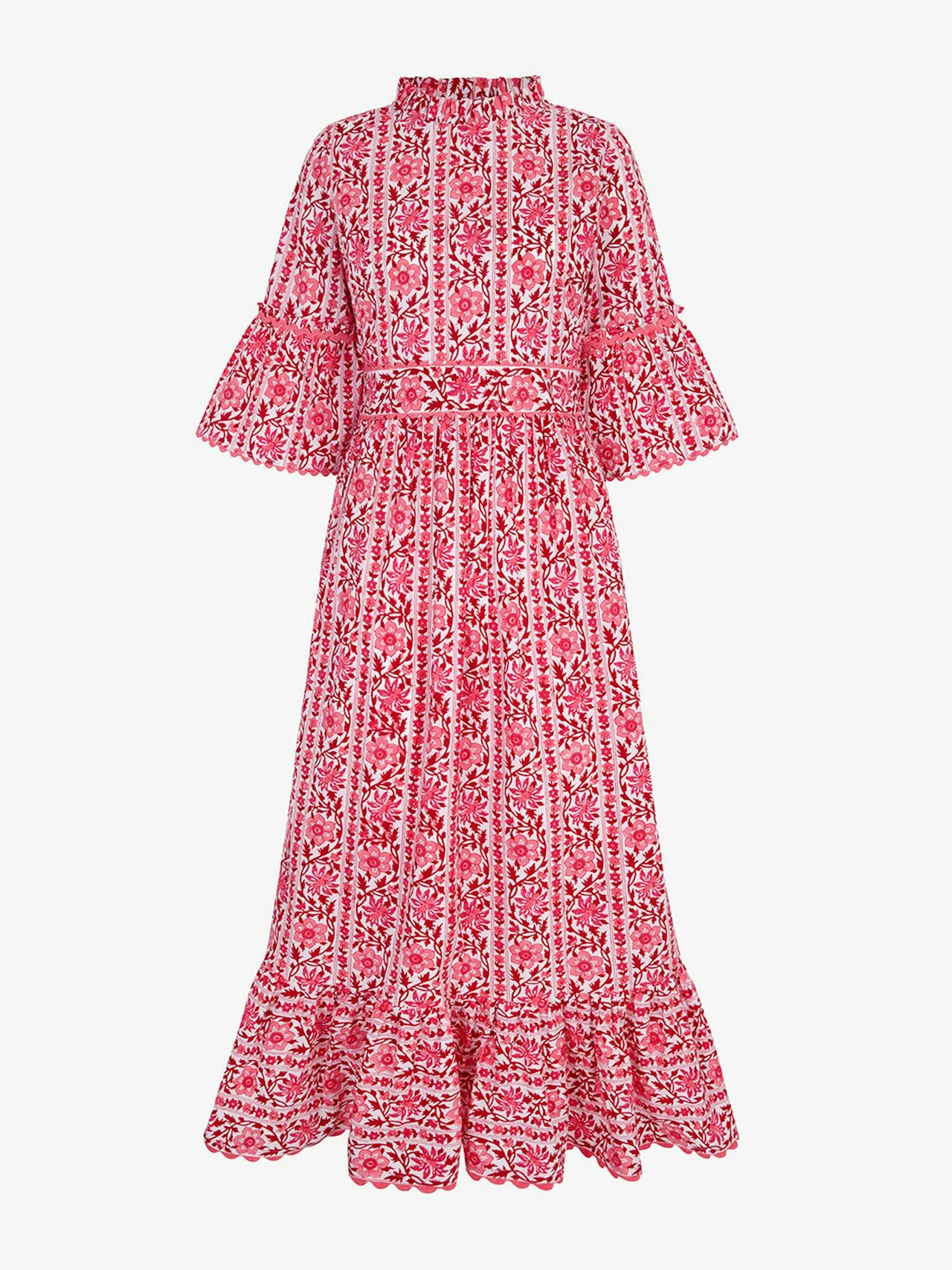 Rosewood border Savannah dress Dresses Pink City Prints    - Collagerie