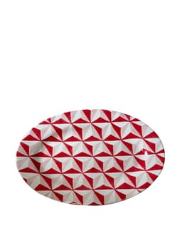 Starry eye platter, red and pink  Silo Studio    - Collagerie