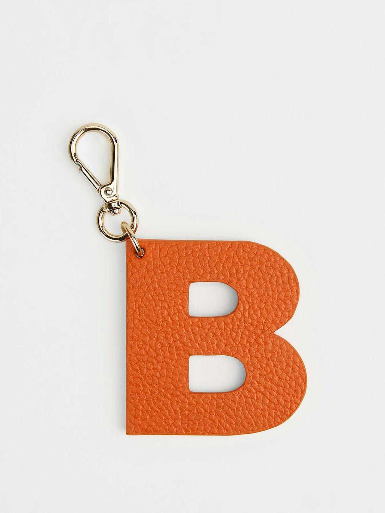 The orange and baby blue letter charm  London Velvet    - Collagerie