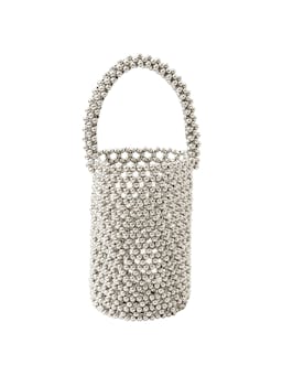 Silva metallic beads bucket bag Tote Bag BrunnaCo    - Collagerie