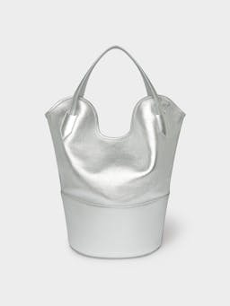 Silver small Ray bucket bag Bags J&M Davidson    - Collagerie