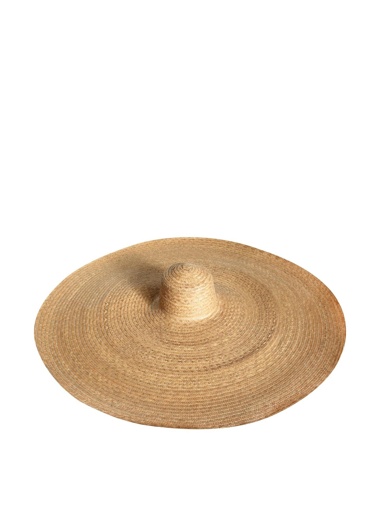 Solana oversized straw hat in toasted beige Straw hats BrunnaCo    - Collagerie