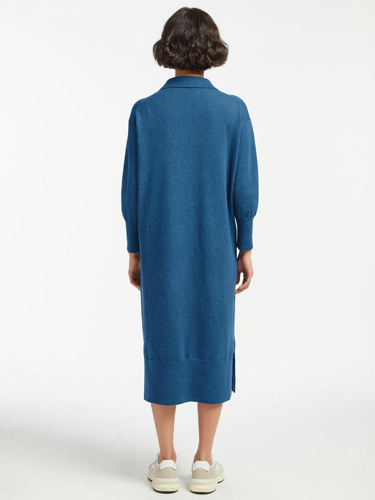 Mid blue Eleanor wool knit dress Knit Cefinn    - Collagerie