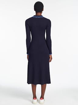 Navy blue Josie wool knit dress Clothing Cefinn    - Collagerie