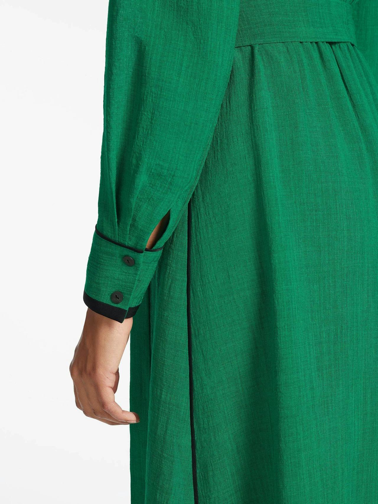 Emerald green Fallon Techni voile maxi dress Dress Cefinn    - Collagerie