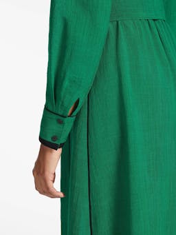 Emerald green Fallon Techni voile maxi dress Dress Cefinn    - Collagerie