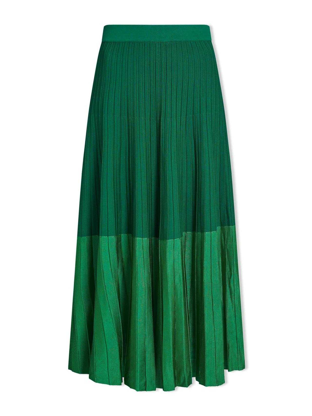 Emerald green Colette contrast hem skirt Skirt Cefinn    - Collagerie