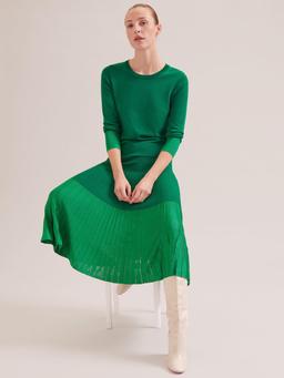 Emerald green Colette contrast hem skirt Skirt Cefinn    - Collagerie