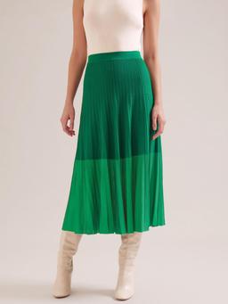 Emerald green Colette contrast hem skirt Skirt Cefinn    - Collagerie