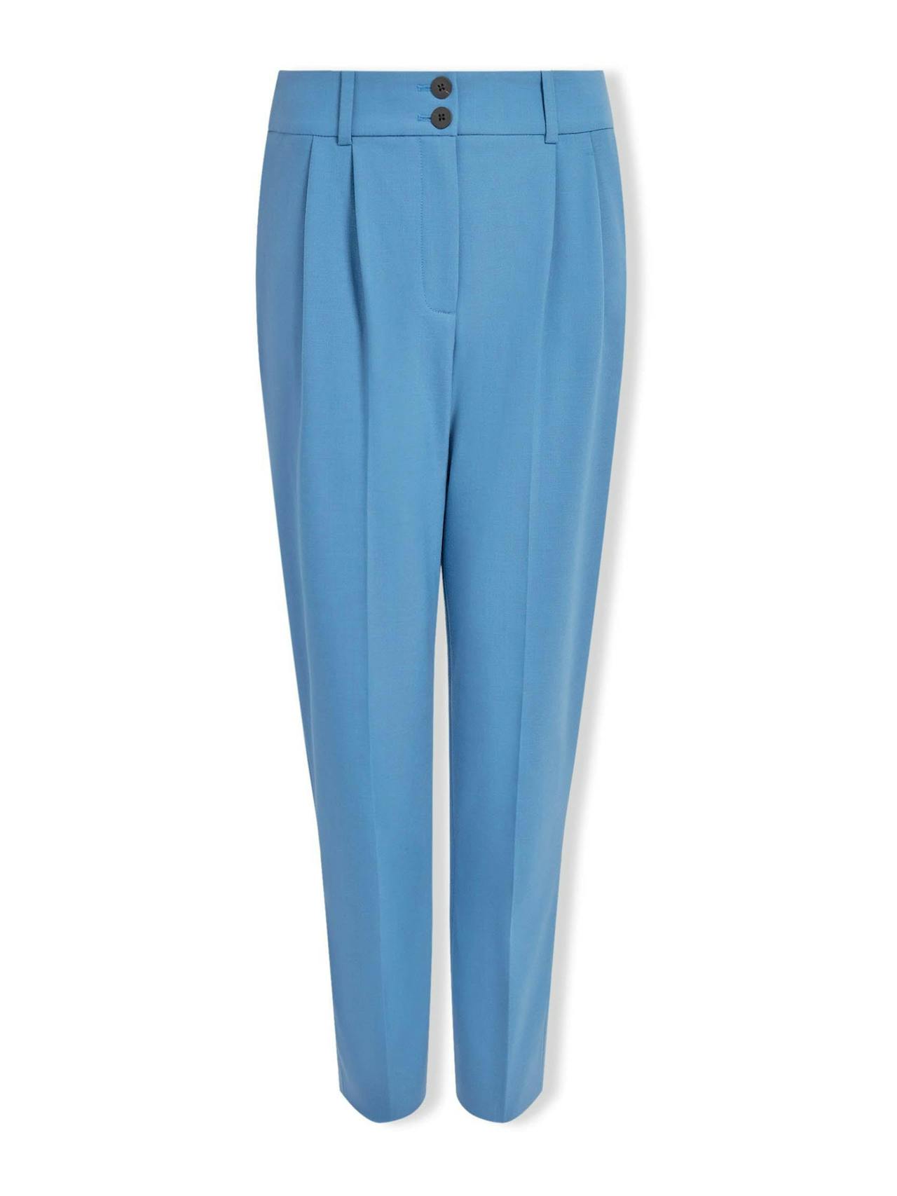 Blue tristan new wool tapered trousers