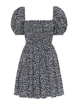 Dandelion shirred peasant mini dress Womens Apparel - Dresses Matteau    - Collagerie