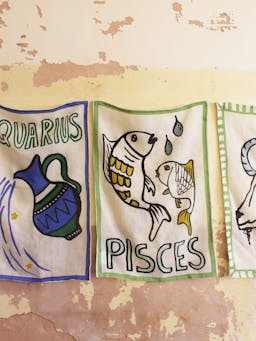 Pisces tea towel Teatowels Amuse La Bouche    - Collagerie