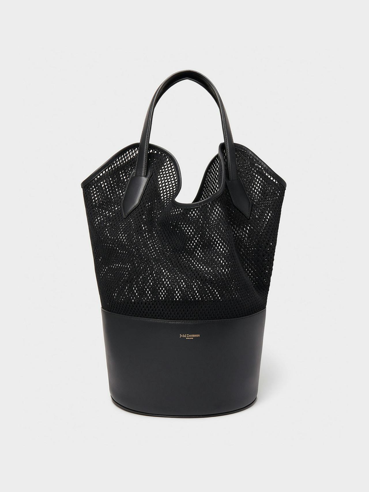 Black Mesh Ray bucket bag