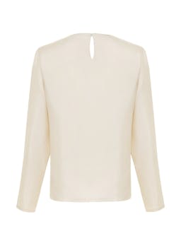 Cream silk Choya top Top Stathe    - Collagerie