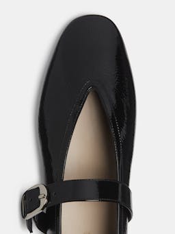 Black patent leather Stella slippers Footwear Le Monde Beryl    - Collagerie