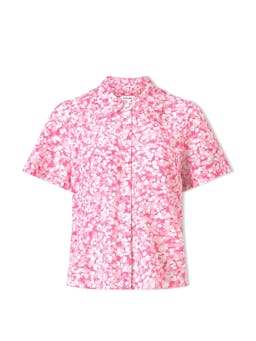 Hot pink blossom print Pippi cotton blend blouse Blouse Cefinn    - Collagerie