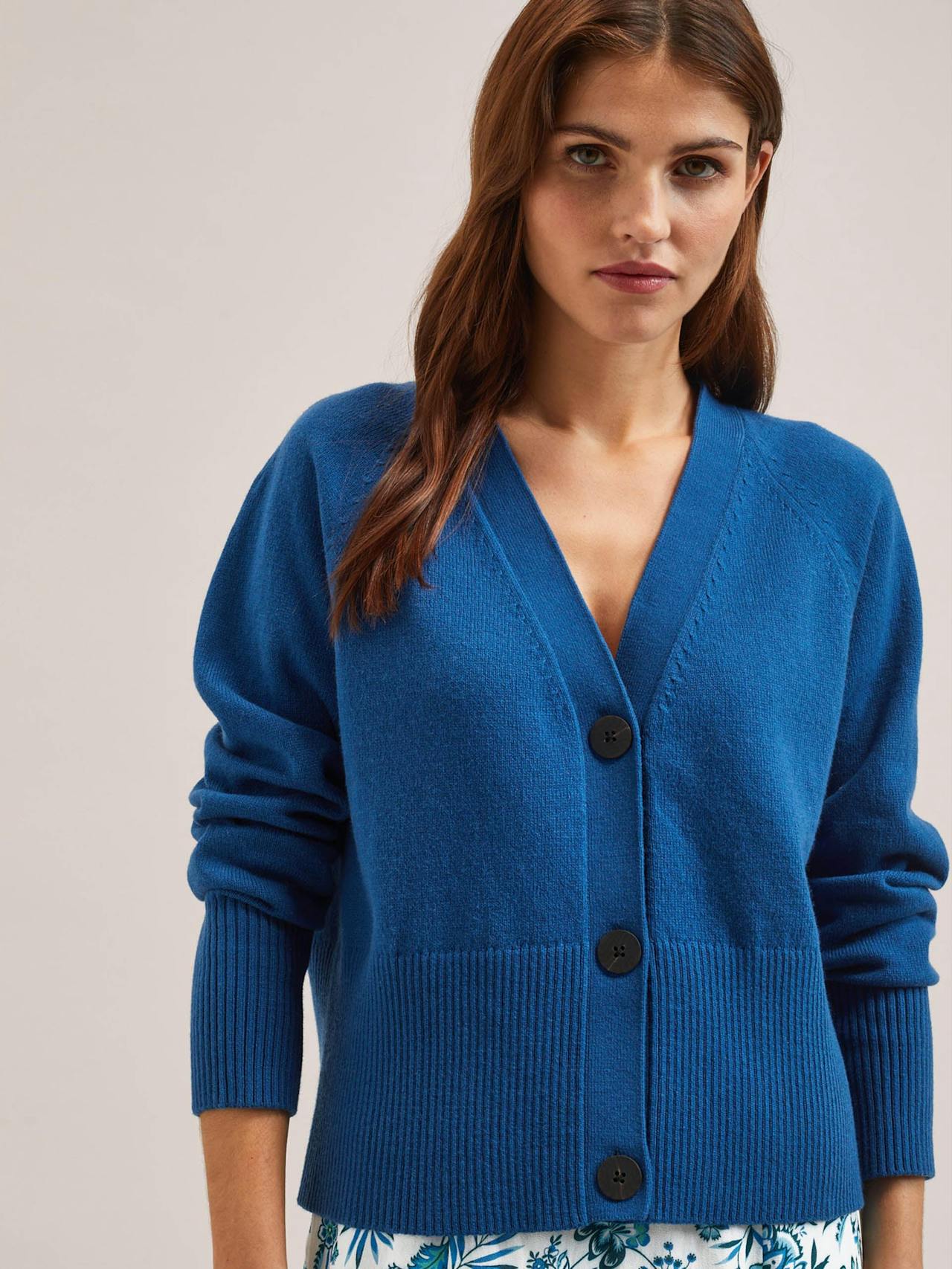 Bright blue Caro cotton cardigan Knit Cefinn    - Collagerie