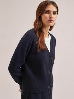 Navy Caro cotton cardigan Knit Cefinn    - Collagerie