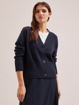 Navy Caro cotton cardigan Knit Cefinn    - Collagerie