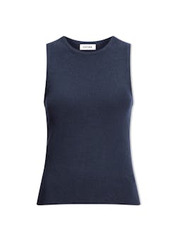 Navy Tammy cotton blend vest Knit Cefinn    - Collagerie