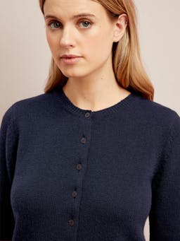 Navy Clara cashmere cardigan Knit Cefinn    - Collagerie