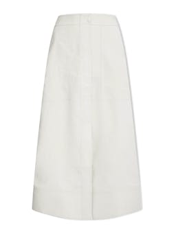 Cream Safia techni linen midi skirt Skirt Cefinn    - Collagerie