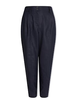 Navy Tyson techni linen tapered trousers Trouser Cefinn    - Collagerie