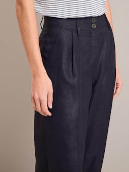 Navy Tyson techni linen tapered trousers Trouser Cefinn    - Collagerie